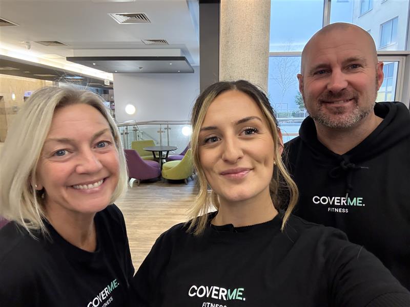 Caroline Ayling Jemma Wright Richie Allan CoverMe Fitness App